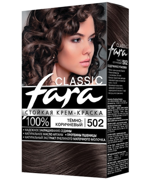 Картинка Fara Classic Краска для волос 502 Темно-коричневый BeautyConceptPro