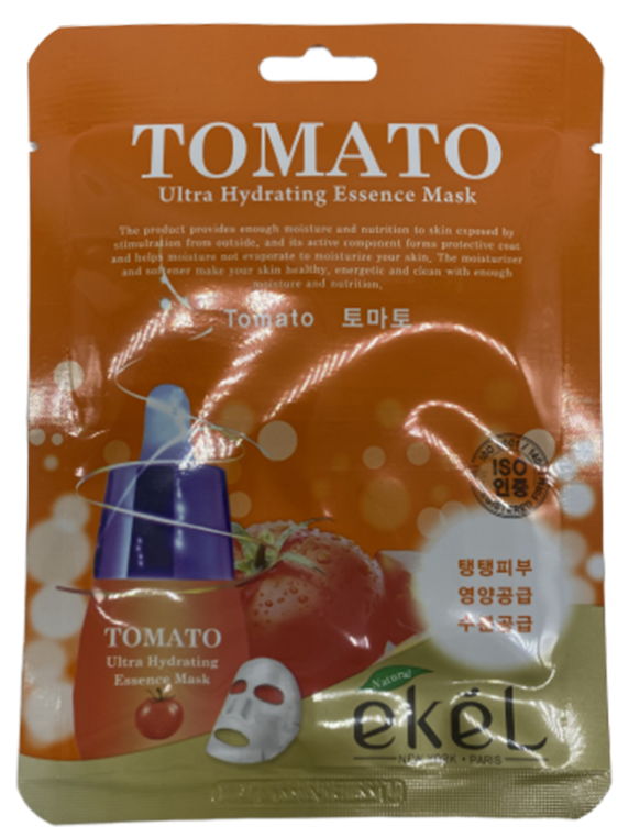 Картинка Тканевая маска с экстрактом томата Ekel Ultra Hydrating Essence Mask Tomato, 25 мл BeautyConceptPro