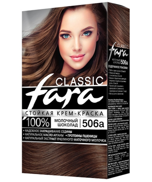 Картинка Fara Classic Краска для волос 506А Молочный шоколад BeautyConceptPro