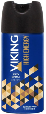 Картинка Viking дезодорант спрей для мужчин high energy 150 мл BeautyConceptPro