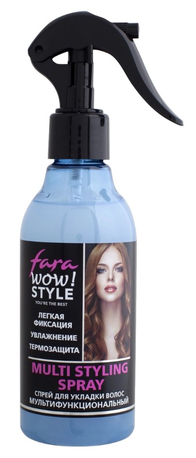 Картинка Спрей для укладки волос мультифункциональный, термозащитный Fara Wow Styling, 200 мл BeautyConceptPro
