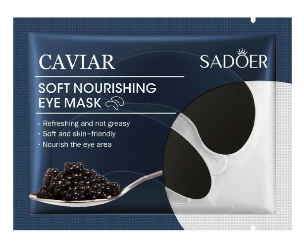 Картинка Гидрогелевые патчи для глаз от морщин, синяков, отеков, темных кругов под глазами Caviar Soft Nourishing Sadoer, 7.5гр BeautyConceptPro