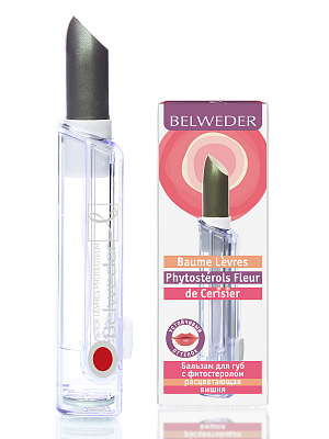 Картинка Бальзам для губ с фитостеролом расцветающая вишня Belweder, 4 г BeautyConceptPro