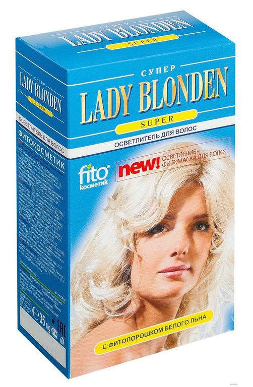 Как разводить осветлитель для волос леди блонден
