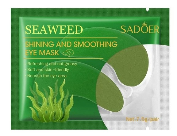 Картинка Гидрогелевые патчи для глаз от морщин, синяков, отеков, темных кругов под глазами Seaweed Shining Sadoer, 7.5гр BeautyConceptPro