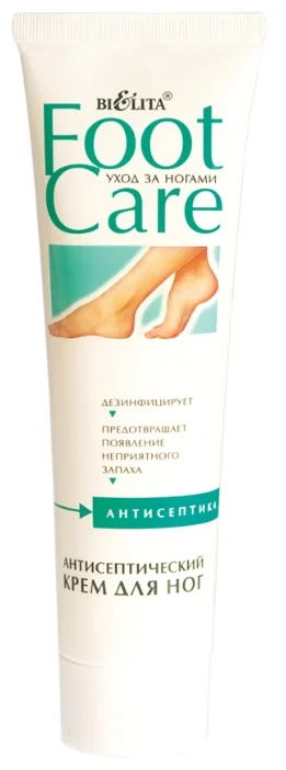 Картинка Bielita FOOT Крем для ног Антисептический, 100 мл BeautyConceptPro