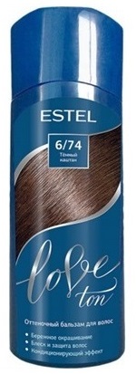 Картинка Оттеночный бальзам для волос Estel Love tone 6/74 Темный каштан, 150 мл BeautyConceptPro