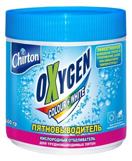 Картинка Порошок отбеливающий кислородный Oxygen Chirton, 500 г BeautyConceptPro