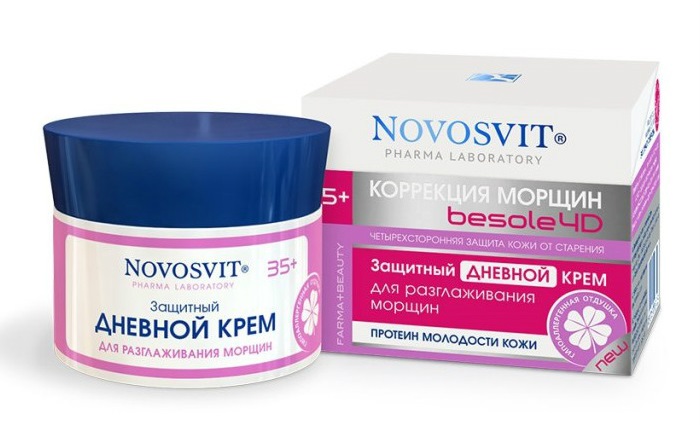 Картинка Защитный дневной крем для разглаживания морщин Novosvit, 50 мл BeautyConceptPro