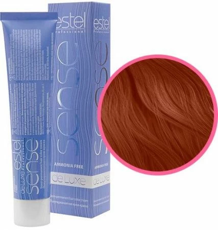 Картинка ESTEL PROFESSIONAL полуперманентная крем-краска для волос DE LUXE SENSE SE8/4, светло-русый медный BeautyConceptPro