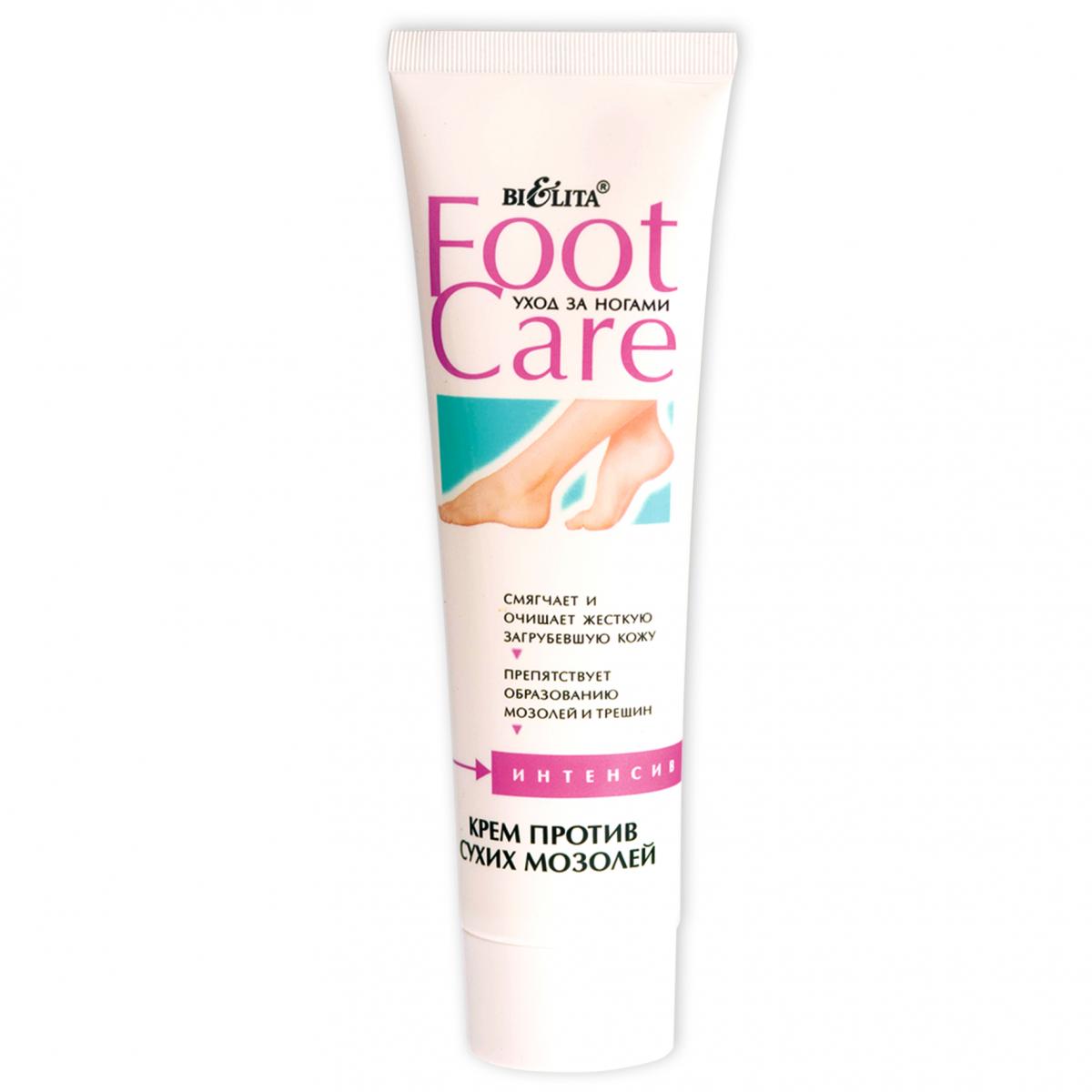 Картинка Белита "Foot Care" Крем для ног против сухих мозолей, 100 мл BeautyConceptPro