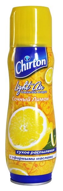 Картинка Освежитель воздуха "Сочный лимон" Chirton Light Air, 300 мл BeautyConceptPro