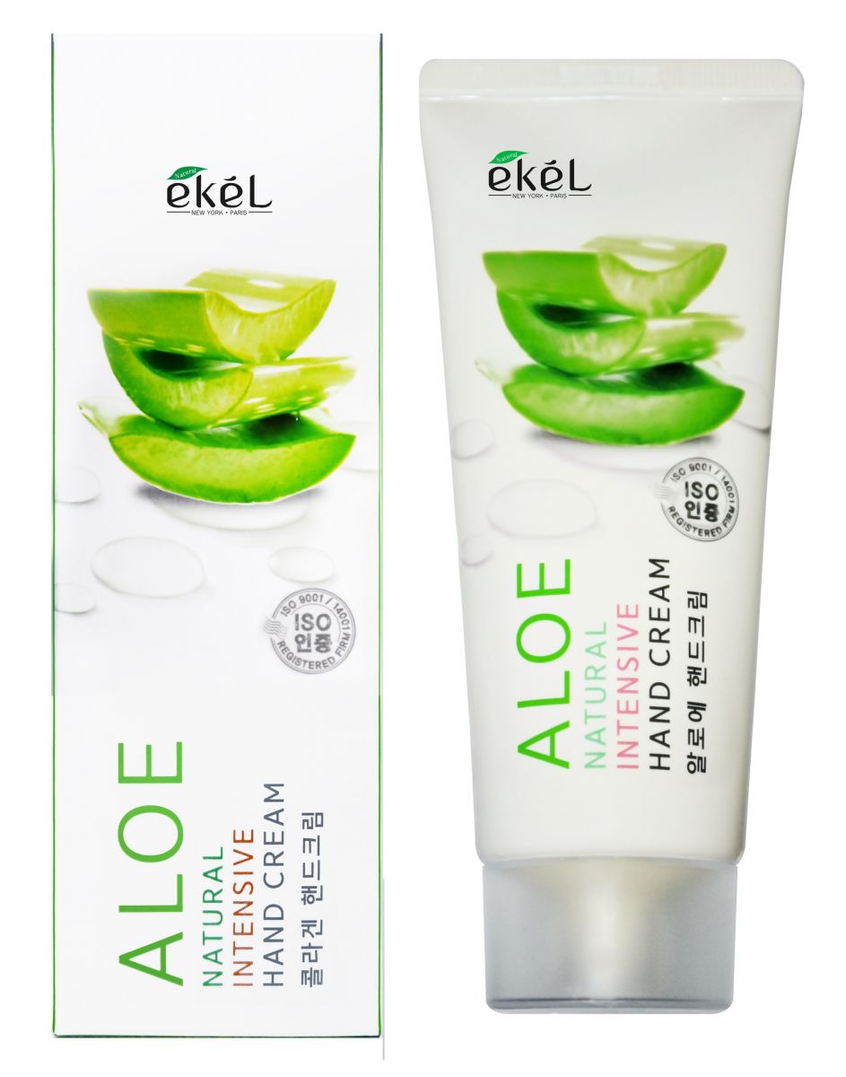 Картинка Крем для рук с алоэ Ekel Natural Intensive Hand Cream Aloe, 100 мл BeautyConceptPro