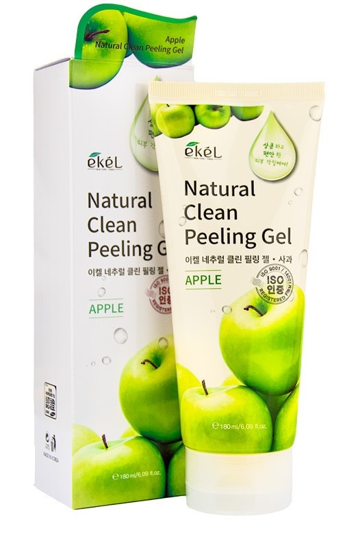 Картинка Пилинг-гель для лица с экстрактом яблока Ekel Peeling Gel Apple, 180 мл BeautyConceptPro