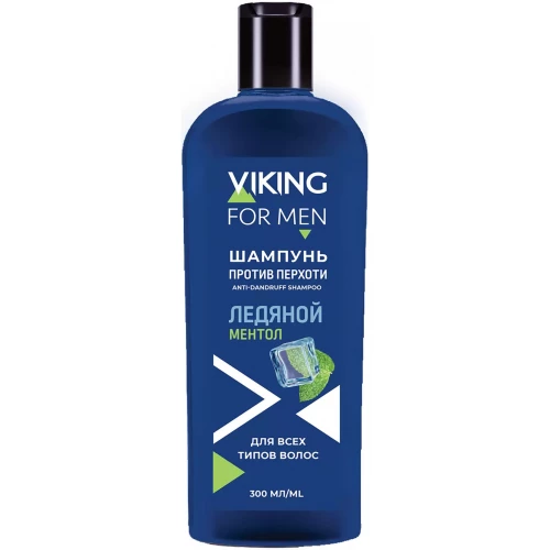 Картинка Шампунь для всех типов волос Viking (Викинг) Ледяной ментол, 300 мл BeautyConceptPro