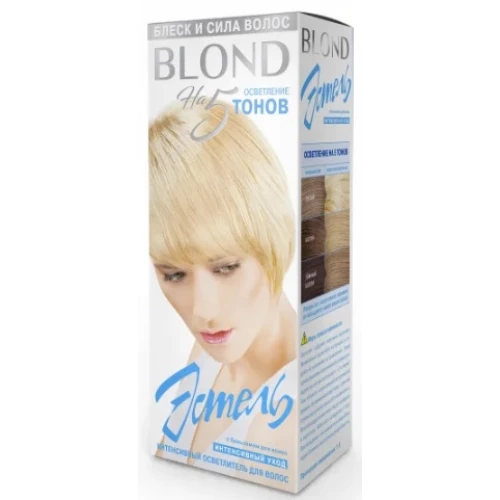 Картинка Краска-гель для волос Estel Quality Color Эстель 100 - BLOND (Блонд) осветлитель на 5 тонов BeautyConceptPro