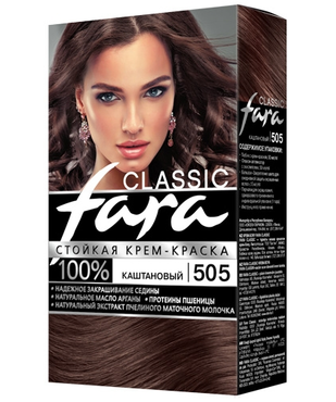 Картинка Fara Classic Краска для волос 505 Каштан BeautyConceptPro
