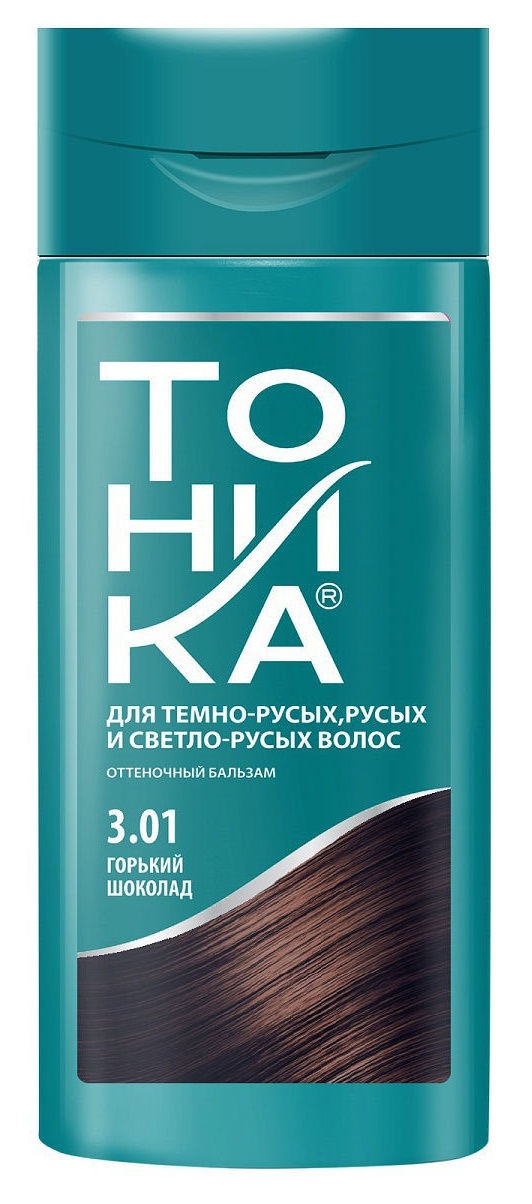 Картинка Тоника Оттеночный бальзам для волос 3.01 Горький шоколад, 150 мл BeautyConceptPro