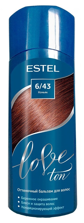 Картинка Оттеночный бальзам для волос Estel Love tone 6/43 Коньяк, 150 мл BeautyConceptPro