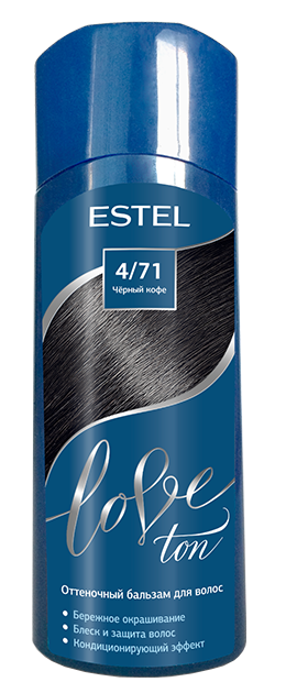 Картинка Оттеночный бальзам для волос Estel Love tone 4/71 Черный кофе, 150 мл BeautyConceptPro