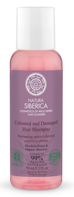 Картинка Шампунь "Защита и блеск" для окрашенных и поврежденных волос Natura Siberica, 50 мл BeautyConceptPro