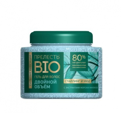 Картинка Гель для укладки волос "Двойной объем" с морскими минералами Прелесть Bio, 250 мл BeautyConceptPro