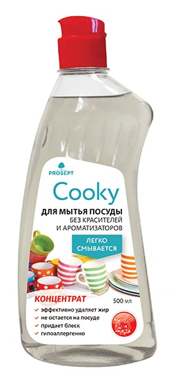 Картинка Гель для мытья посуды Prosept "Cooky" концентрат без отдушки, 500 мл BeautyConceptPro