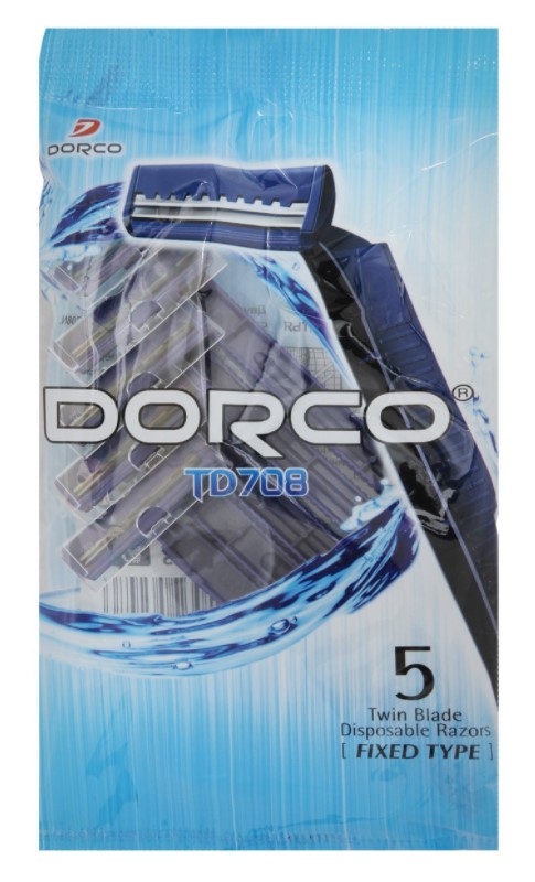 Картинка Станки одноразовые для бритья 2 лезвия Dorco, 5 шт BeautyConceptPro