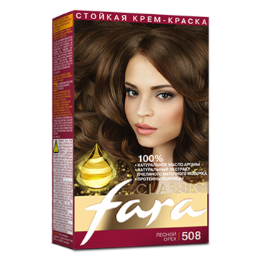 Картинка Fara Classic Краска для волос 508 Лесной орех BeautyConceptPro