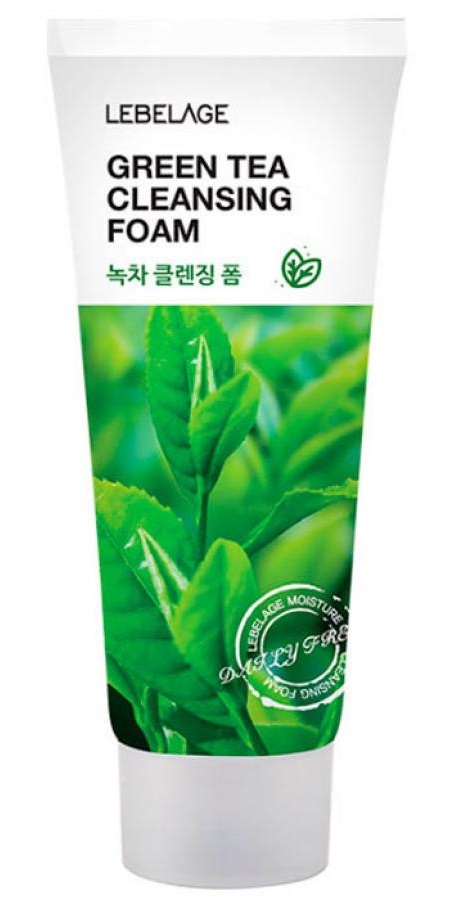 Картинка Пена для умывания с экстрактом зеленого чая Lebelage Cleansing Foam Green Tea, 100 мл BeautyConceptPro