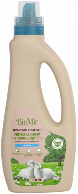 Картинка Эко пятновыводитель для взрослого и детского белья без запаха Bio-Stain, 750 мл BeautyConceptPro