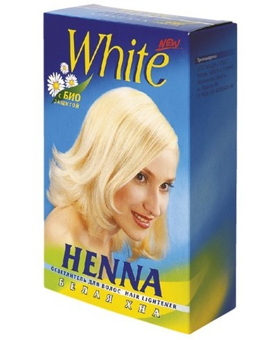 Белая краска для волос белая хна для волос