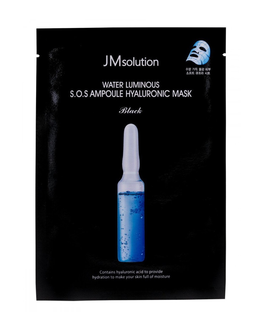 Картинка Тканевая маска увлажняющая с гиалуроновой кислотой JMsolution Water Luminous S.O.S Ampoule Hyaluronic, 30 мл BeautyConceptPro