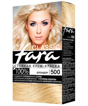 Картинка Fara Classic Краска для волос 500 Блондор BeautyConceptPro