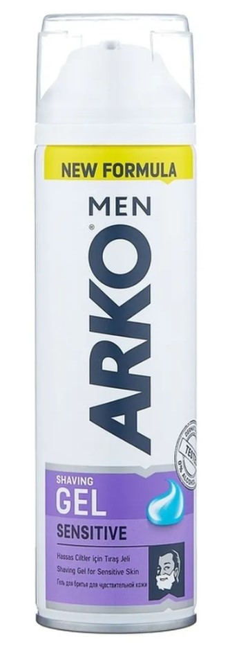 Картинка Гель для бритья для чувствительной кожи Arko Men Sensitive, 200 мл BeautyConceptPro