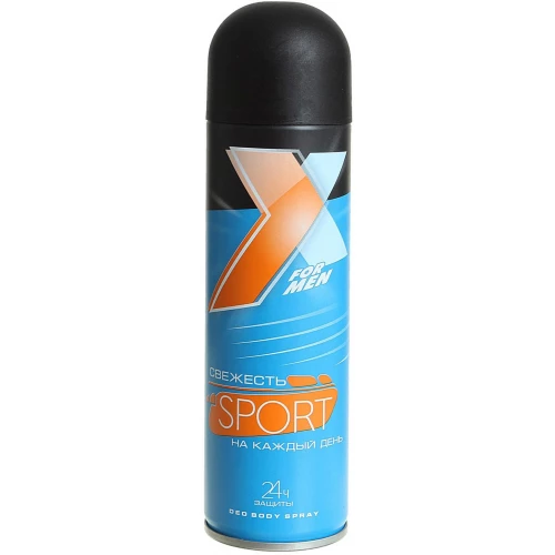 Картинка Дезодорант-антиперспирант спрей для тела мужской X Style «Sport», 145 мл BeautyConceptPro