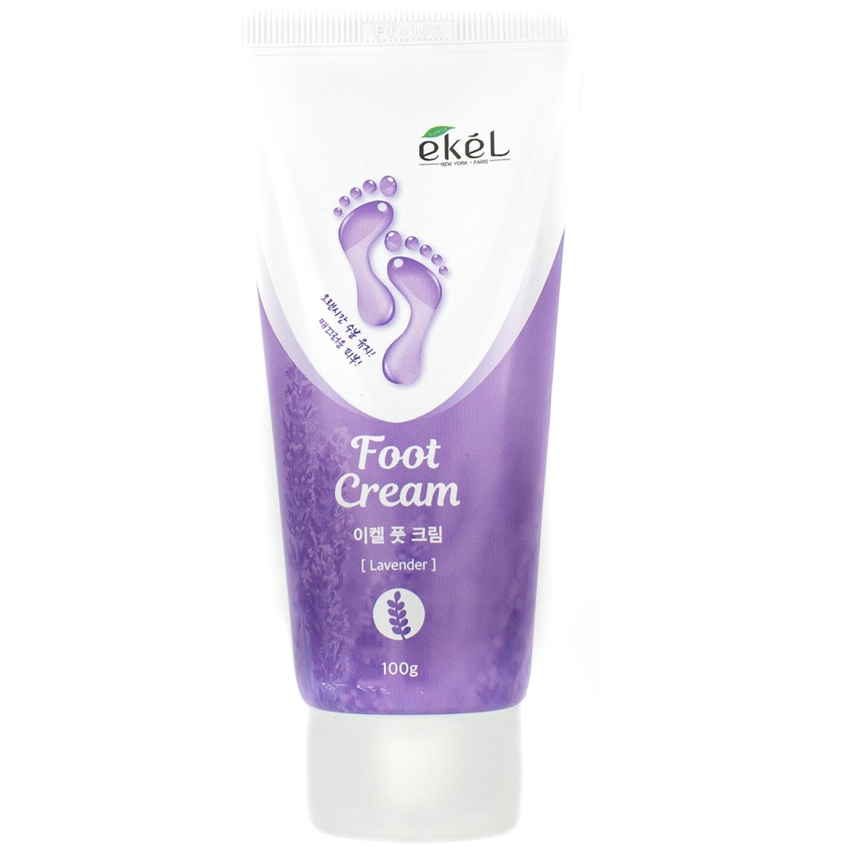 Картинка Крем для ног с экстрактом лаванды Ekel Foot Cream Lavender, 100 г BeautyConceptPro