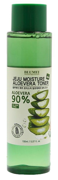 Картинка Тонер для лица c алоэ Blumei Jeju Moisture Aloe 90% Toner, 200 мл BeautyConceptPro