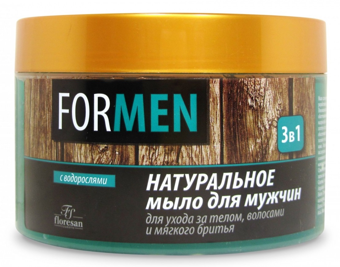 Картинка Флоресан Натуральное мыло для мужчин 3в1, 450 мл BeautyConceptPro