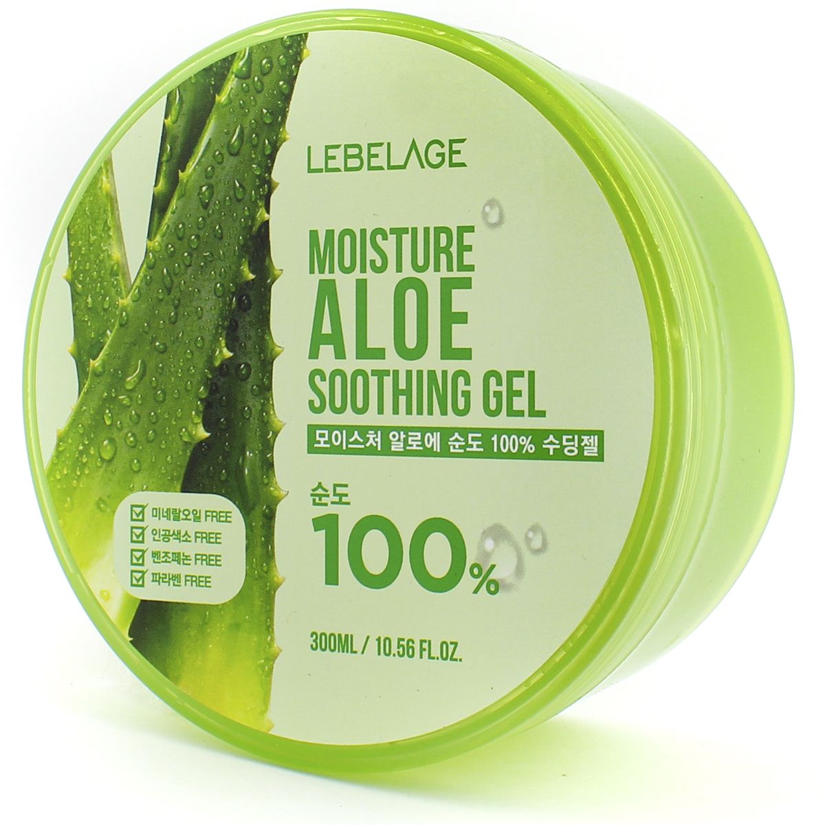 Картинка Универсальный гель успокаивающий с экстрактом алоэ Lebelage Soothing Gel Moisture Aloe 100%, 300 мл BeautyConceptPro