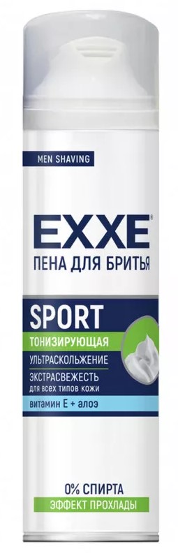Картинка Пена для бритья Sport Energy Тонизирующий EXXE, 200 мл BeautyConceptPro