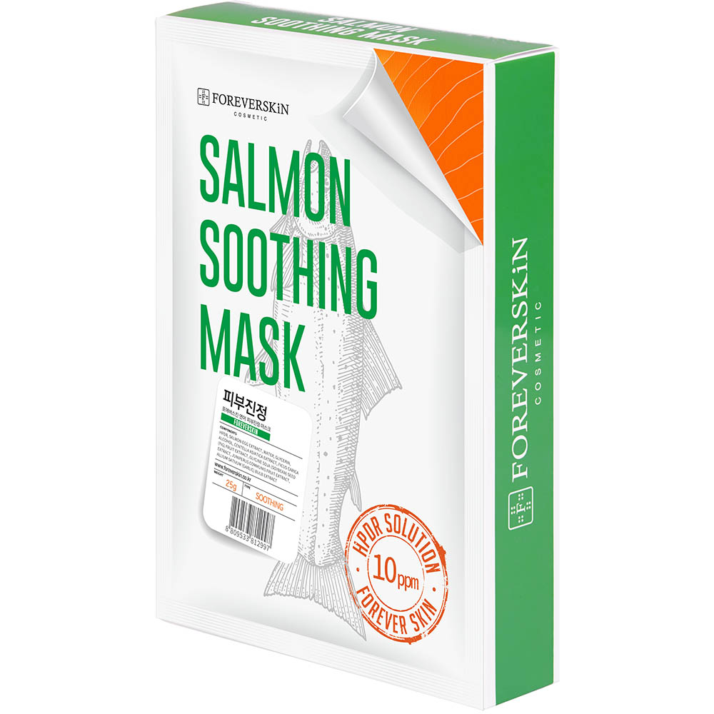 Картинка Набор Успокаивающих масок для лица Foreverskin Salmon Soothing, 10*25 мл BeautyConceptPro