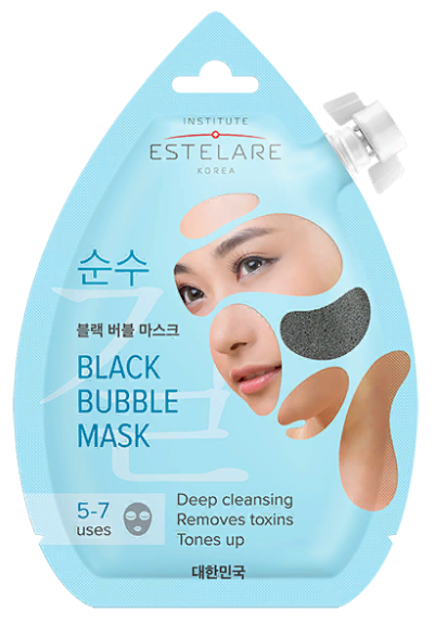 Картинка Estelare Черная пенящаяся маска для лица Очищающая, 20 мл BeautyConceptPro