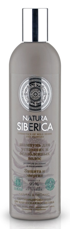 Картинка Шампунь "Защита и энергия" для уставших и ослабленных волос Natura Siberica, 400 мл BeautyConceptPro