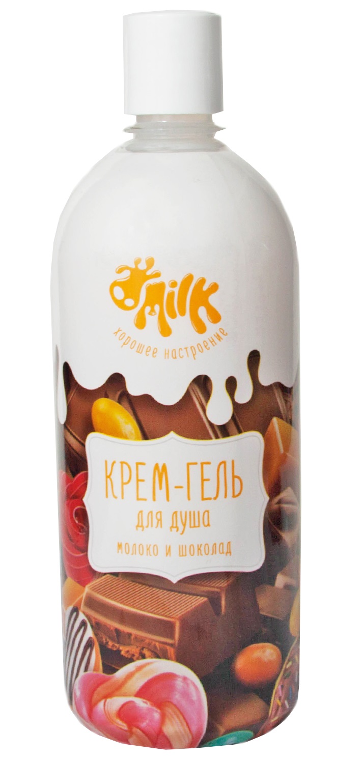 Картинка Milk Крем-гель для душа Молоко и шоколад, 800 мл BeautyConceptPro