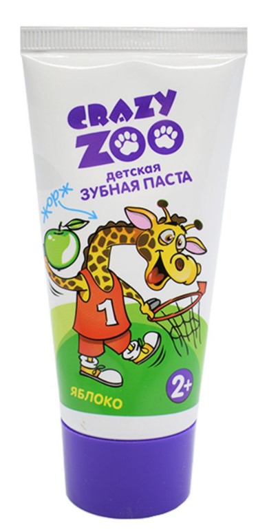 Картинка Зубная паста "Crazy zoo. Яблоко", 50 мл BeautyConceptPro