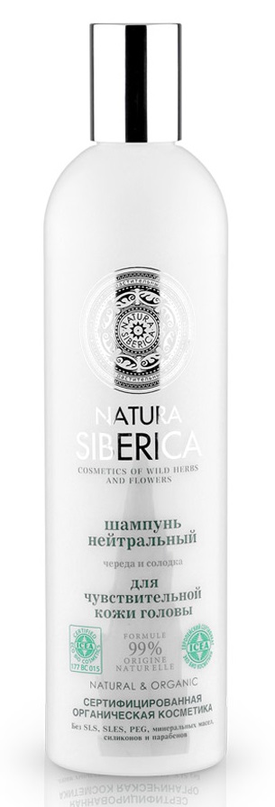 Картинка Шампунь "Нейтральный" для чувствительной кожи головы Natura Siberica, 400 мл BeautyConceptPro