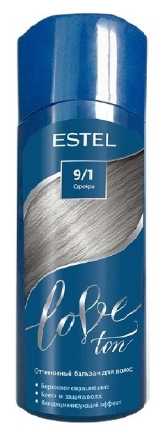 Картинка Оттеночный бальзам для волос Estel Love tone 9/1 Серебро, 150 мл BeautyConceptPro