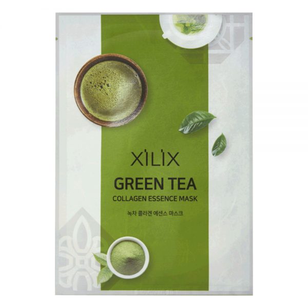 Картинка Набор масок для лица с коллагеном и экстрактом зеленого чая Xilix Green Tea Collagen Essence, 10*25 мл BeautyConceptPro