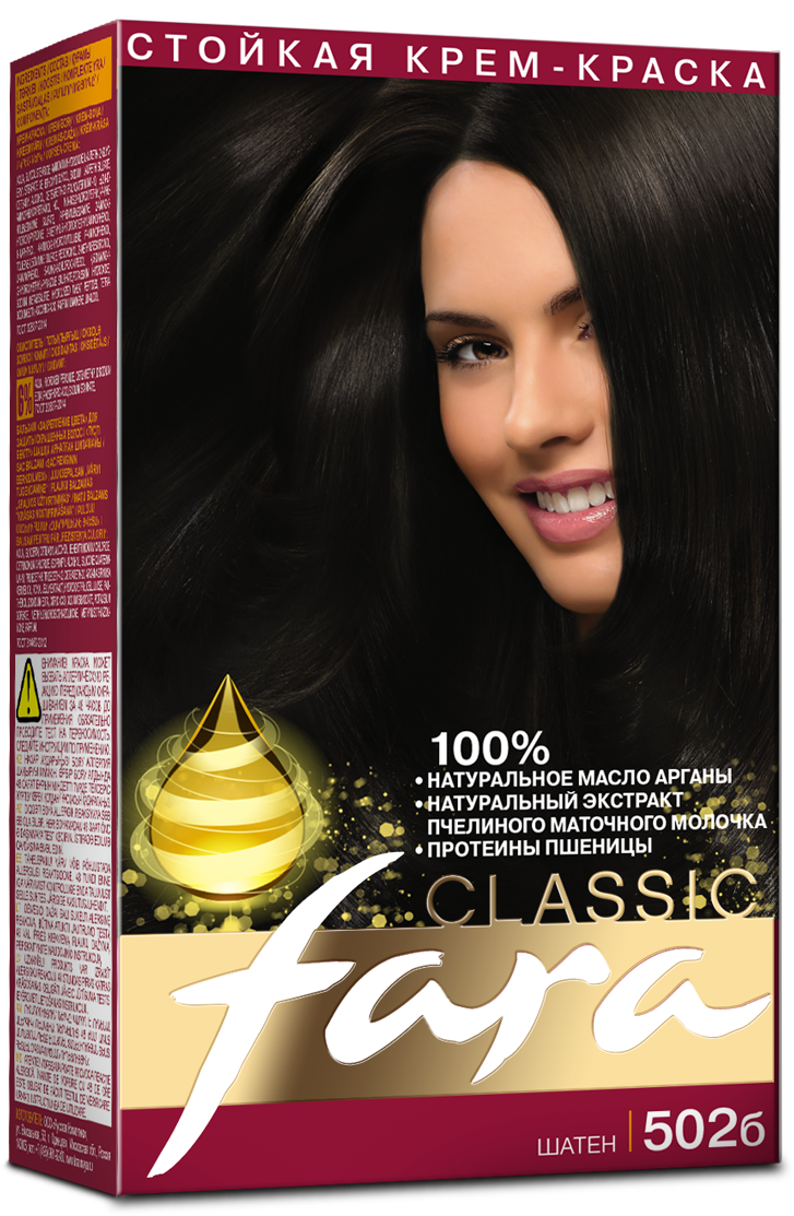 Картинка Fara Classic Краска для волос 502Б Шатен BeautyConceptPro